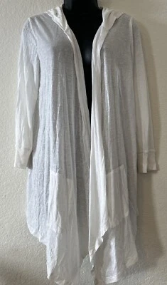 Rxb White Lightweight Women’s Hoodie 3/4 Sleeves With Pockets - Image 1 of 4