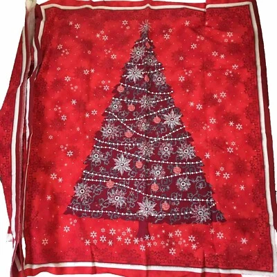 Quilting Treasures Fabric 4 Large Xmas Tree Panels Studio 8 Ea Panel 34” X 38” - Image 1 of 3