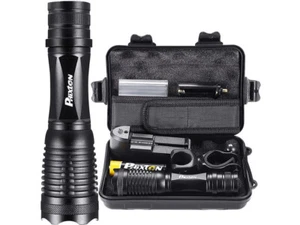 Phixton Tactical LED Flashlight High Lumens 3000 XML L2 Gift Box - Picture 1 of 6