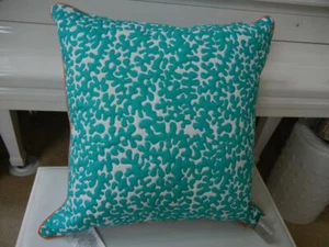 NWT KIM SEYBERT 26"x 26" SQUARE SEA ODYSSEY TURQUOISE GORGEOUS DECORATIVE PILLOW - Picture 1 of 5