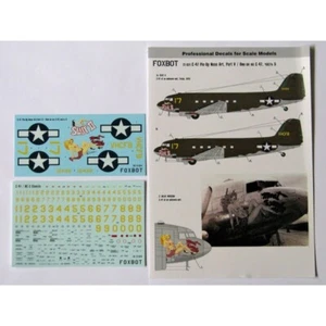 Decals Douglas C-47 Skytrain/Dakota Pin-Up Nose-Part V FOXBOT 72-021 Scale 1:72 - Picture 1 of 24