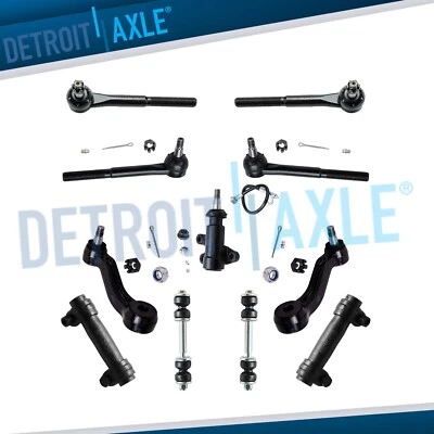 Front Tie Rods Pitman Idler Arm Sway Bar Kit for Chevy C1500 C2500 C3500 Tahoe - Image 1 of 4