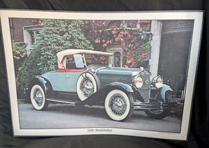 Vintage Whirley Placemats 1930 Studebaker Antique Cars Series c1976 - Picture 1 of 3
