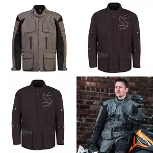 Spada Tucson v3 CE Waterproof Touring Motorcycle Jacket Vented Black Grey - Picture 1 of 8