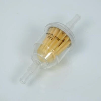 Filtre à essence transparent papier Hifi RT2 Ø6mm et Ø8mm pour moto scooter