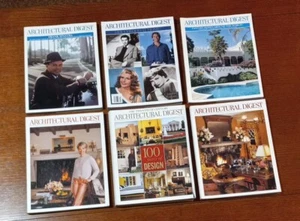 Lot of 6 ARCHITECTURAL DIGEST Magazine 1998 1999 Sinatra Candice Bergen - Imagen 1 de 9