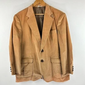 Vtg Cambridge Classics Men’s Grunge Academia Two Button Corduroy Blazer Size 42S - Picture 1 of 11