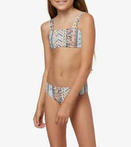O'Neill L6818 Girl's Multicolor Coco Cross-Back Bralette Set Size 14 - Picture 1 of 3