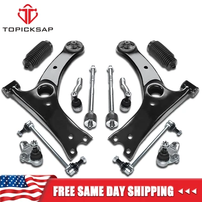 Front Lower Control Arm Ball Joint Tie Rod Sway Bar for 2003-2008 Toyota Corolla - Image 1 of 4