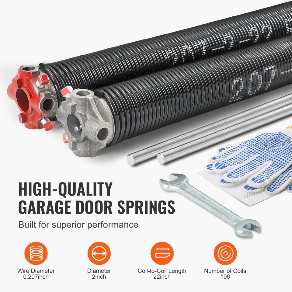 Spring For Garage Door Single One Garage Door Torsion Spring 262x2x35 ...
