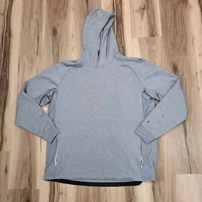 Sudadera con capucha para hombre Lululemon Textured Tech XXL gris entrenamiento Foto 1 de 4