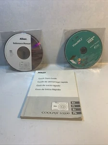NIKON VIEW NX 2 CD PROGRAM AND COOLPIX S3200 CAMERA MANUAL & GUIDE - Picture 1 of 9