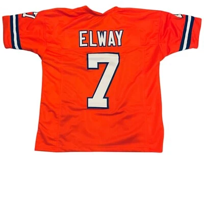 Jersey John Elway Cosido Personalizado Naranja Tallas Juveniles Foto 1 de 2