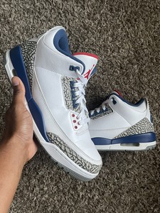 white blue 3s