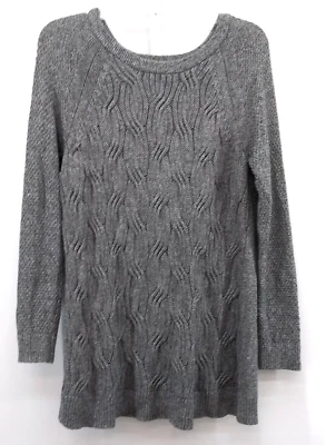 Sonoma Sweater Womens Size M Gray Cable Knit Long Sleeve - Image 1 of 4