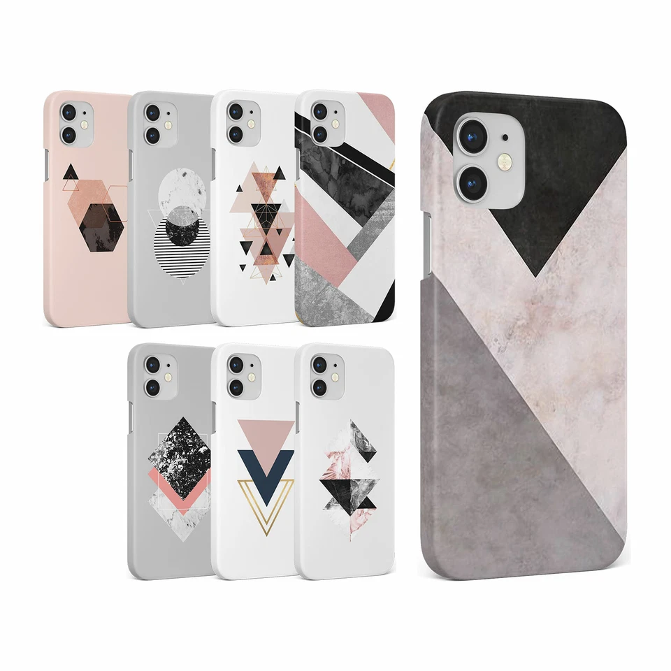 CASE FOR IPHONE 16 16E 15 14 12 SE 8 PRO MAX HARD PHONE COVER ROSE GOLD MARBLE - Image 1 of 1