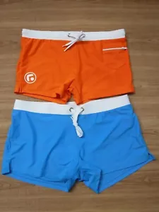 Lotto di 2 pantaloncini sportivi Aqux arancione e blu ~nuovi senza difetti minori~ - Foto 1 di 11