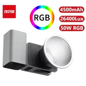 Zhiyun CINEPEER CX50 RGB Full Color 50W Led Video COB Light 2700K-6500K Battery - Picture 1 of 5