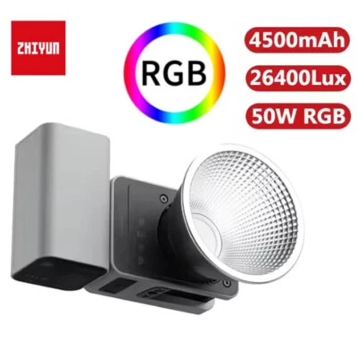 Zhiyun CINEPEER CX50 RGB Full Color 50W Led Video COB Light 2700K-6500K Battery  - Image 1 of 4