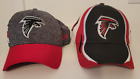 Lot Of 2 Atlanta Falcons New Era 39Thirty Flex Hat & Adjustable Black/Red Caps
