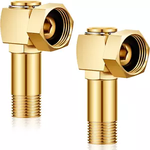 2 Pieces Hose Reel Swivel Fittings Garden Hose Reel Replacement Parts Brass - Picture 1 of 7