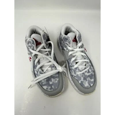 Adidas Little Kids White Grey J Wall 2 J Basketball Lifestyle Shoe Size 11 K - Image 1 of 4