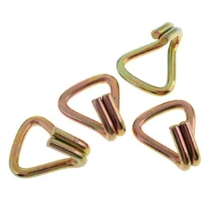 Pack 4 Ratchet Webbing Strap Hooks Trailer Tow Lashing - Picture 1 of 6