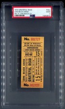 PSA Ticket Concert 1972 Grateful Dead Long Beach Arena Dec.15 Full GD 2