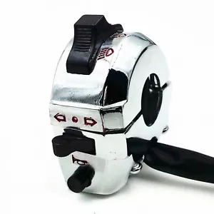 Motorcycle 7/8'' 22mm Handlebar Control Light Signal Blinker Horn Switch Touring - Foto 1 di 8