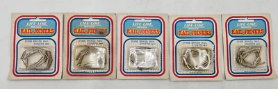 LIFE-LIKE 48 PIECE BRASS RAIL JOINERS NEW IN ORIGINAL PACKAGE-ROS - Image 1 of 2