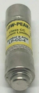 LP-CC-4 Cooper Bussmann 4 Amp 600Vac Time Delay Fuses LPCC4 Low Peak Class C (4) - Picture 1 of 2