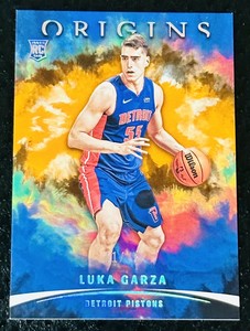Luka Garza Origins ORANGE Rookie Card /75 Detroit Pistons 