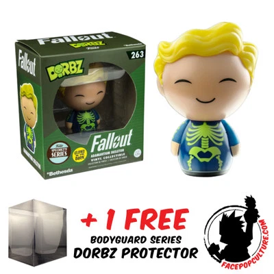 FUNKO DORBZ FALLOUT ADAMANTIUM SKELETON GLOW EXCLUSIVO + PROTETOR DORBZ grátis - Imagem 1 de 2