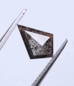 Diamante natural suelto de 10,75 mm sal y gris pimienta en forma de cometa diamante rosa U10 - Imagen 1 de 12