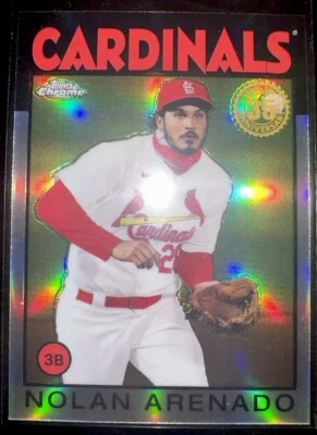 2021 Topps Chrome #86BC-5 Nolan Arenado 1986 Topps Baseball - Image 1 of 4