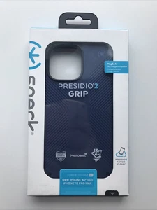 Speck Presidio2 Grip Case for iPhone 12 Pro Max - Navy Blue - Photo 1 sur 2