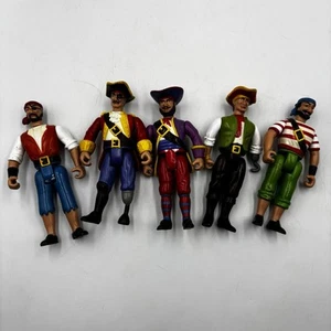Pirates of the High Seas Figures Bad Bart Hook Blackbeard 1990 Imperial Lot of 5 - Picture 1 of 13