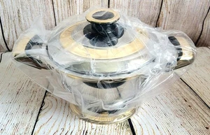 Cameo Royale Stainless Steel And Gold Plated 20 Cm Serving Dish- FREE POSTAGE - Picture 1 of 8