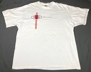 Vintage Nike Honolulu Marathon 1996 T-Shirt Size XL/XXL White Made in USA 90s - Picture 1 of 7