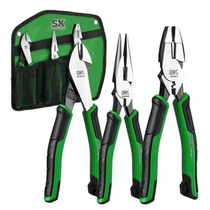 Set di pinze da 3 pezzi, pinza Linesman da 9,5 pollici, pinza diagonale da 8 pollici, ne... - Foto 1 di 8