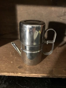Vtg VEMI Single Serve Neopolitan Stainless Espresso Flip/Drip Made In Italy - Picture 1 of 11
