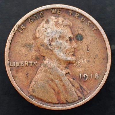 1918 Wheat Cent Penny Coin, km132 - Excellent Coin 🇺🇸 💡 🌎 - Image 1 of 4