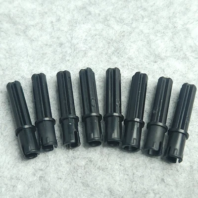 LEGO Technic Axle 2L with Pin with Friction Ridges 18651 Black Qty 8 - Image 1 of 4