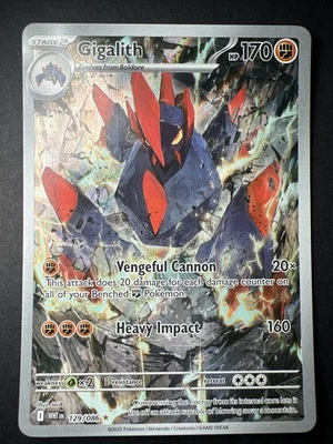 Pokémon TCG White Flare Gigalith Illustration Card 129/086 M/Nm Condition - Image 1 of 2