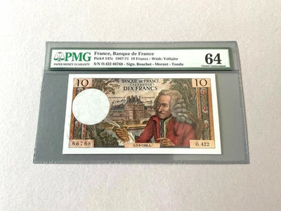 France 10 Francs P-147c 1968  PMG 64 - Image 1 of 4