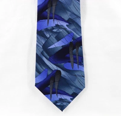 Corbata Jerry Garcia Vintage 100% Seda Pinos y Roca Col. 15 Abstracta 58 x 4 Foto 1 de 3