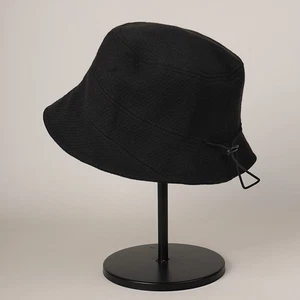 Lady Solid Color Bucket Hat Adjustable Outdoor Warm Fisherman Hat Casual Vintage - Picture 1 of 14