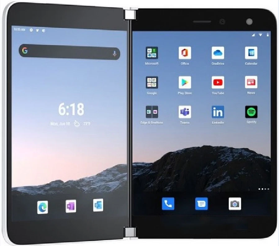 Microsoft Surface Duo 4G LTE 128GB 6GB RAM, 256GB 6GB RAM Android Smartphone - Image 1 of 3