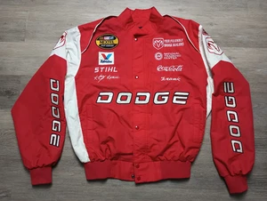 Kasey Kahne Dodge Nextel Nascar Jacket vtg 1990s sz L Red Valvoline Stihl #9 - Picture 1 of 7