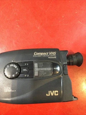 JVC GR-AX410U Compact VHS Camcorder w/ Accessories - PARTS or REPAIR No Reserve - Image 1 of 4